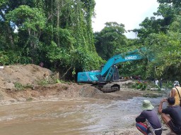 Usai Banjir, Kepsul Langsung  Normalisasi Sungai