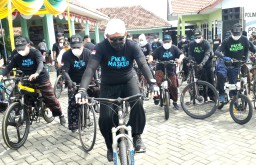 Sekdaprov Jatim Heru Gowes,  Kampanye Pakai Masker di Pasuruan