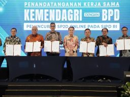 SP2D Online Resmi Diluncurkan, Bank Jatim Teken PKS Bersama Kemendagri