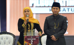 Indikator Politik Indonesia: Mayoritas Warga Jatim Puas Kinerja Khofifah-Emil, Kepuasan Tertinggi se-Pulau Jawa