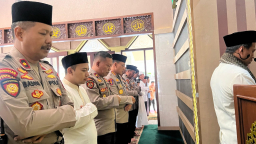 Suasana Haru di Polresta Banyuwangi: Sholat Ghaib Digelar untuk Korban Tenggelamnya KMP Tunu Pratama Jaya