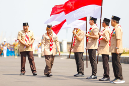 Khofifah Ajak Pramuka Jatim Perkuat Kolaborasi Demi Ketahanan Bangsa