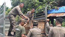 Satpol PP Sisir Jalan Johar–Sulung, Pemkot Surabaya Tertibkan PKL dan Parkir Liar