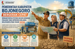 Pemkab Bojonegoro Siapkan Strategi Hadapi Kemarau Panjang 2026, Petani Diminta Adaptif