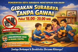 Pemkot Surabaya Perketat Perlindungan Anak, Terapkan Gerakan Tanpa Gawai Tiap Malam