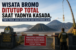 Wisata Bromo Ditutup Total Saat Yadnya Kasada, TNBTS Fokus Jaga Kesakralan dan Kelestarian Alam