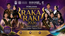 Usung Pariwisata Berkelanjutan, Raka Raki Jatim 2026 Siap Tentukan Duta Wisata Terbaik