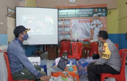 Kapolrestabes Surabaya Tinjau Kampung Tangguh Wonorejo