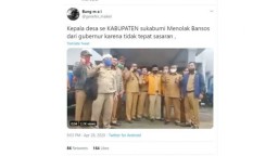 Kepala Desa se Sukabumi Menolak Bantuan Sembako Dari Gubernur