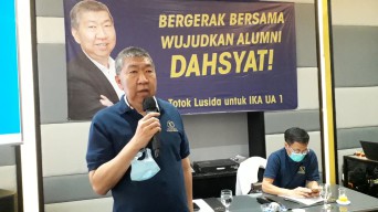 Totok Lusida Deklarasi Ketua IKA UA 2021 - 2025