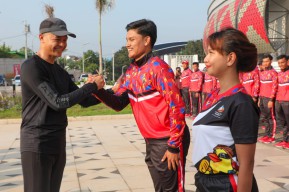 Ganjar Semangati Kontingen Pornas Korpri Jateng, Mantan Atlet Nasional Ikut Perkuat