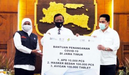 Jatim Menerima Bantuan Alkes dari Menteri BUMN dan Menkopolhukam