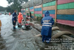 Genangan Air Setinggi 15 Cm  di Tanjung Priok Ditangani Sudin SDA
