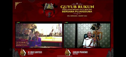 Mendadak Ndalang, Ganjar Sampaikan Pesan Kerukunan pada Pujakesuma