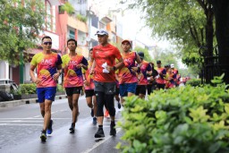 Ganjar Ikuti Lari untuk Donasi Pejuang Kanker
