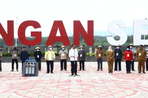 Presiden Resmikan Bendungan Semantok di Nganjuk