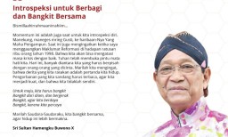 Sultan HB X: Kita Harus Intropeksi, Berbagi dan Bangkit Bersama
