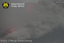 Merapi  Keluarkan Guguran Awan Panas dan Luncuran Sejauh 1.500 Meter
