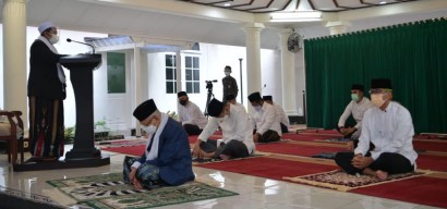 Wapres Salat Idul Adha di Rumah Dinas