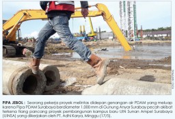 Proyek yang Jebolkan Pipa PDAM Didanai APBN Rp 448 Miliar