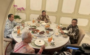 Presiden Joko Widodo Gelar Makan Siang Bersama Tiga Bakal Calon Presiden