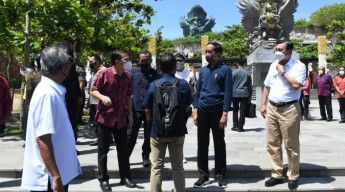 Presiden Jokowi Tinjau Kesiapan GWK Cultural Park untuk KTT G20