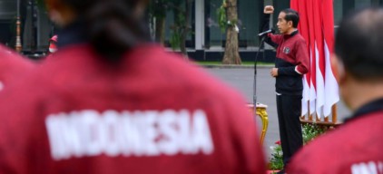 Presiden Jokowi Lepas Kontingen Indonesia ke SEA Games Ke-31 di Vietnam
