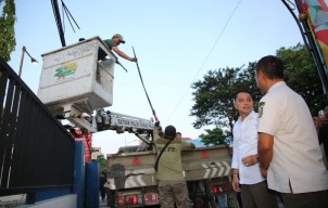 Pemerintah Kota Surabaya Targetkan Penataan Jaringan Kabel Utilitas di Kota Lama Rampung Akhir Pekan Ini