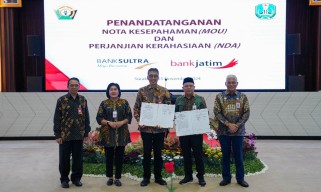 Bank Jatim dan Bank Sultra Resmi Jalin Sinergitas KUB