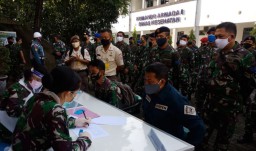 Cegah Penyebaran COVID-19, Diskes Koarmada II Gelar Rapid Test