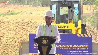 Presiden Jokowi Resmikan Pusat Pelatihan Sepak Bola Nasional di IKN