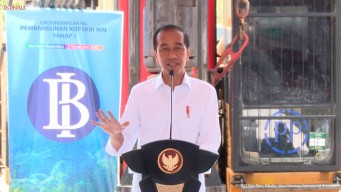 Presiden Jokowi Groundbreaking Komplek Bank Indonesia di IKN