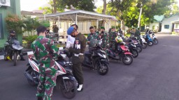 Polisi Militer Ternate Periksa Kendaraan Anggota