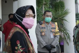 Kapolrestabes - Walikota Bahas New Normal di Surabaya