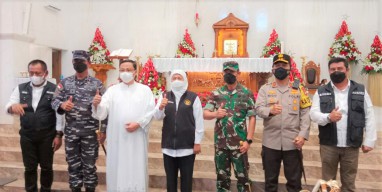 Khofifah: Natal Bagian dari Penyemangat Bangkit dari Pandemi