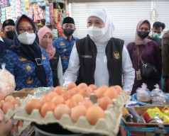Harga Telur dan Beras Naik di Pasar Baru Gresik