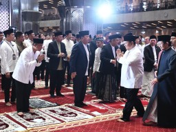 Presiden Prabowo Tunaikan Salat Idulfitri 1446 H di Masjid Istiqlal