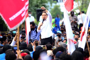 Unjuk Rasa di Surabaya Berlangsung Tertib