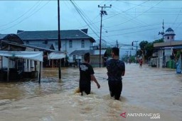 Banjir di Kabupaten Sungai Hulu Meluas, Warga Mengungsi