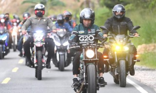 Kunker Naik Motor, Presiden: Udara Danau Toba Segar Sekali