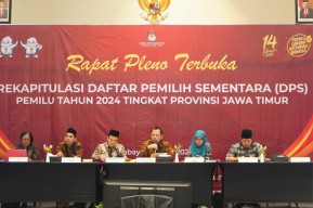 KPU Jatim Menetapkan 31.570.088 Warga Jawa Timur masuk DPS pada Pemilu 2024