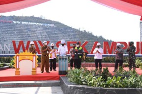 Presiden Jokowi Resmikan Bendungan Way Sekampung