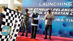 Peluncuran Tim Pemburu Pelanggar Protokol Kesehatan Covid-19 JATIM