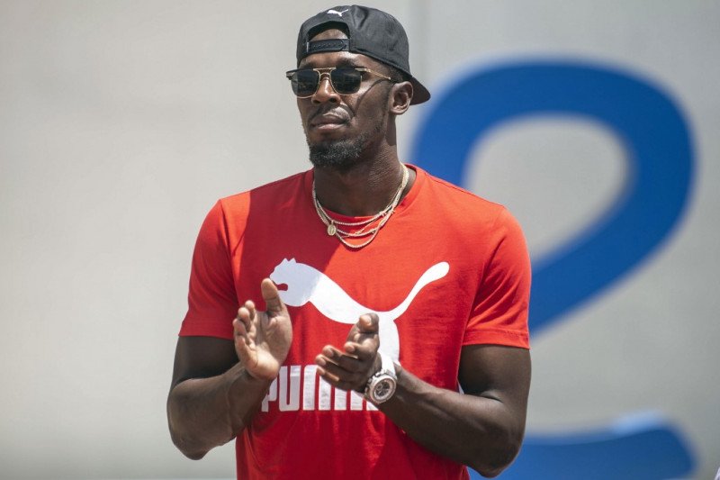 Mantan sprinter Jamaica Usain Bolt (Photo by ERNESTO BENAVIDES / AFP) (AFP/ERNESTO BENAVIDES)