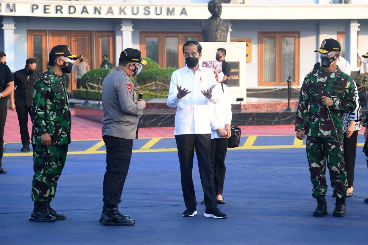 Presiden Jokowi melakukan serangkaian kegiatan dalam kunjungannya ke Jateng. Ist