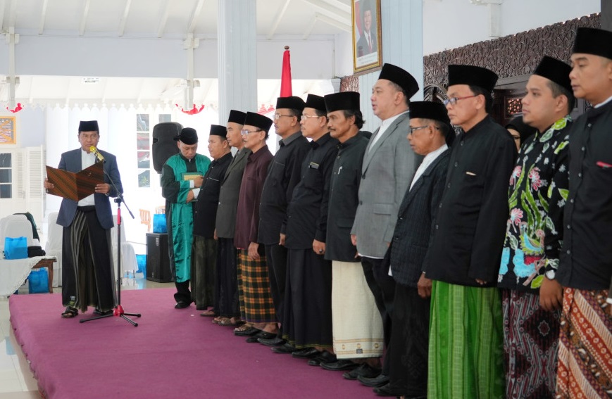 Pj. Bupati Pasuruan, Nurkholis saat pembukaan MTQ ke-XXXI di Pendopo Nyawiji Ngesti Wenganing Gusti, Jumat (15/11/2024),