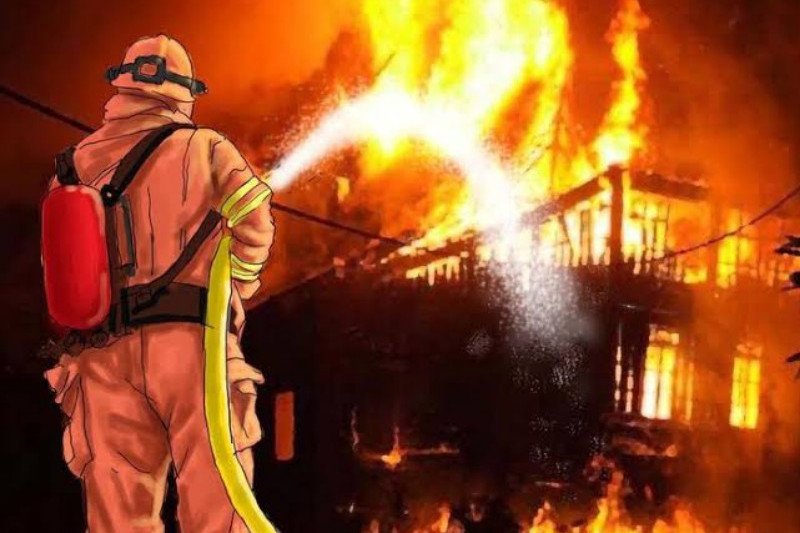 Rumah Makan Terbakar, 11 Damkar Dikerahkan