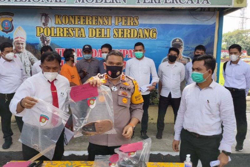 Pelaku Pembunuhan  Ditangkap Polres Deli Serdang