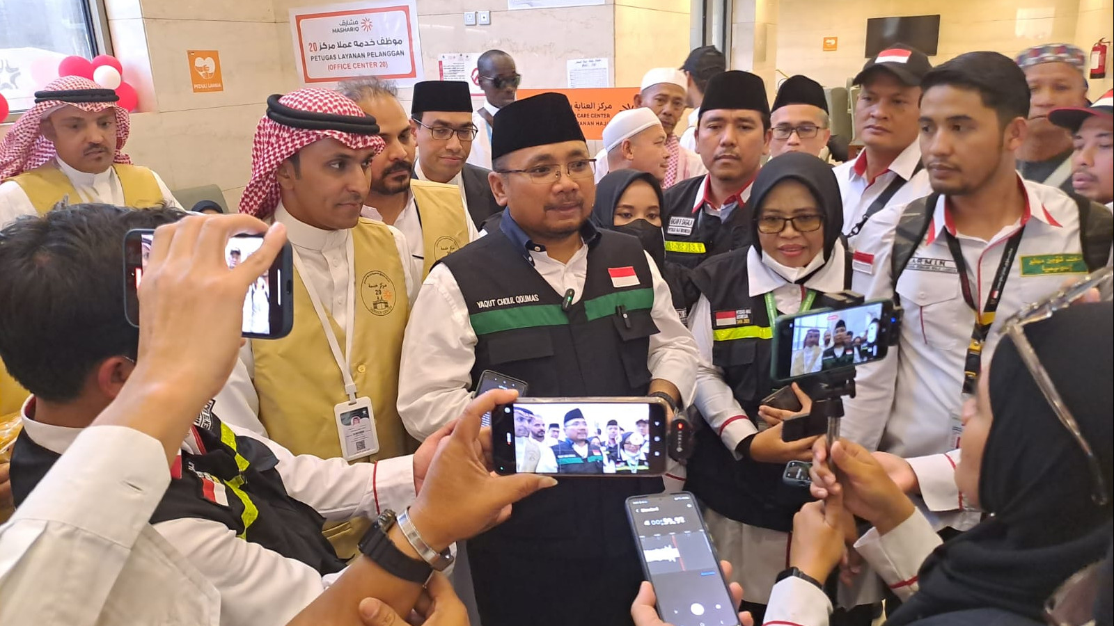 Menag sebut tahun ini jemaah dapat 10 liter zamzam (foto: Wahyu/MCH2023)