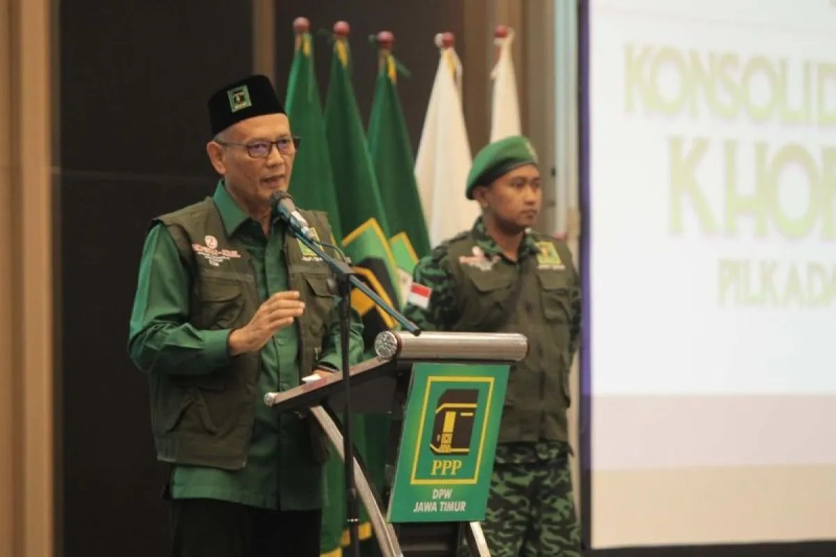 Ketua DPP PPP Aunur Rifiq saat kegiatan konsolidasi di Surabaya